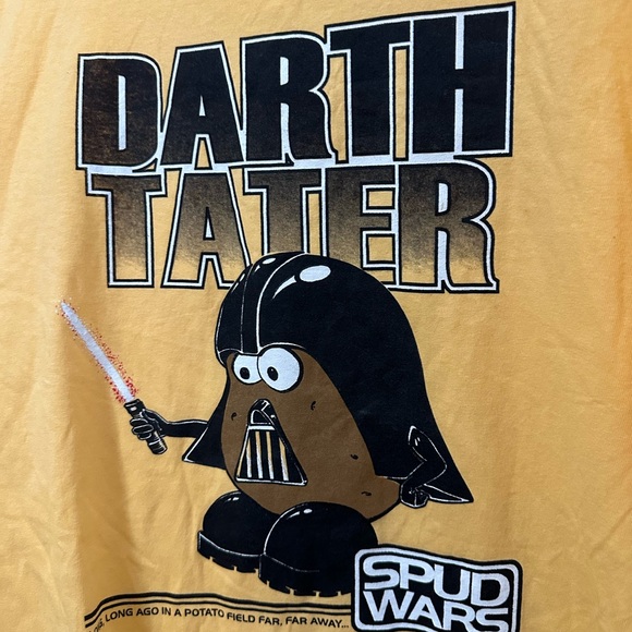 Vintage Spud Wars Darth Tater Idaho Potatoes T Shirt On Anvil Men’s Size X-Large - Picture 7 of 9